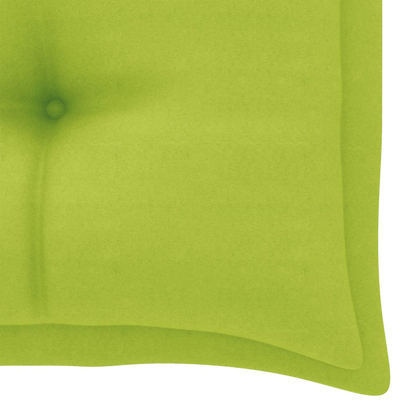 Banc de jardin en teck Jolett, Vert néon
