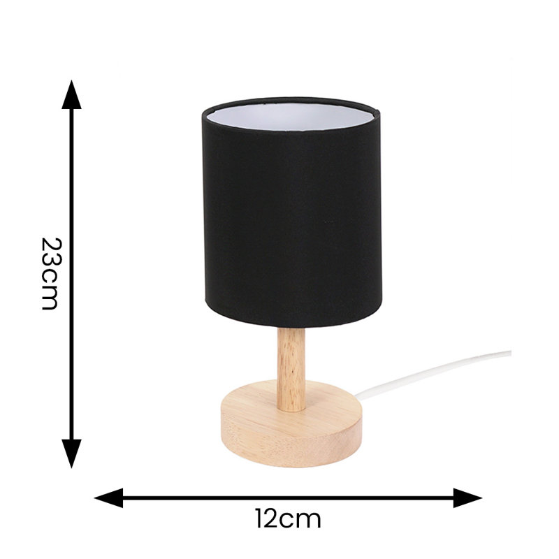 Rheuben Table Lamp, No, Black