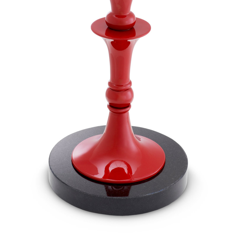 Arabella Table Lamp, Bordeaux Red, Red