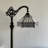 Tonsey Tiffany Floor Lamp White Stained Glass Hexagon LED Bulb Included Gooseneck Adjustable H63"