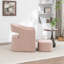 Fauteuil demi-tonneau avec repose-pieds Kyah-220945845