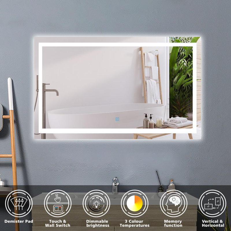 Barrucco Rectangle Mirror, 60cm x 90cm