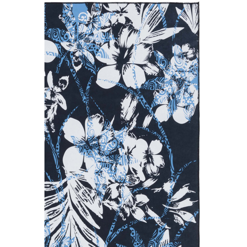 Amalea Performance Machine Washable Floral Rug, Rectangle 6' x 9'