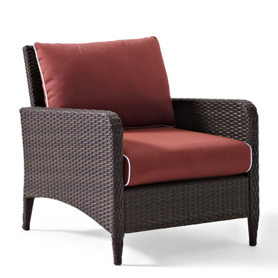 Mosca Wicker - Person Patio Conversation Set with Cushions