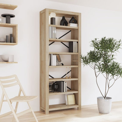 Riem 200cm H Solid Wood Standard Bookcase