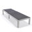 Outdoor Rust-Resistant Metal Chaise Lounge with Table-2054115867