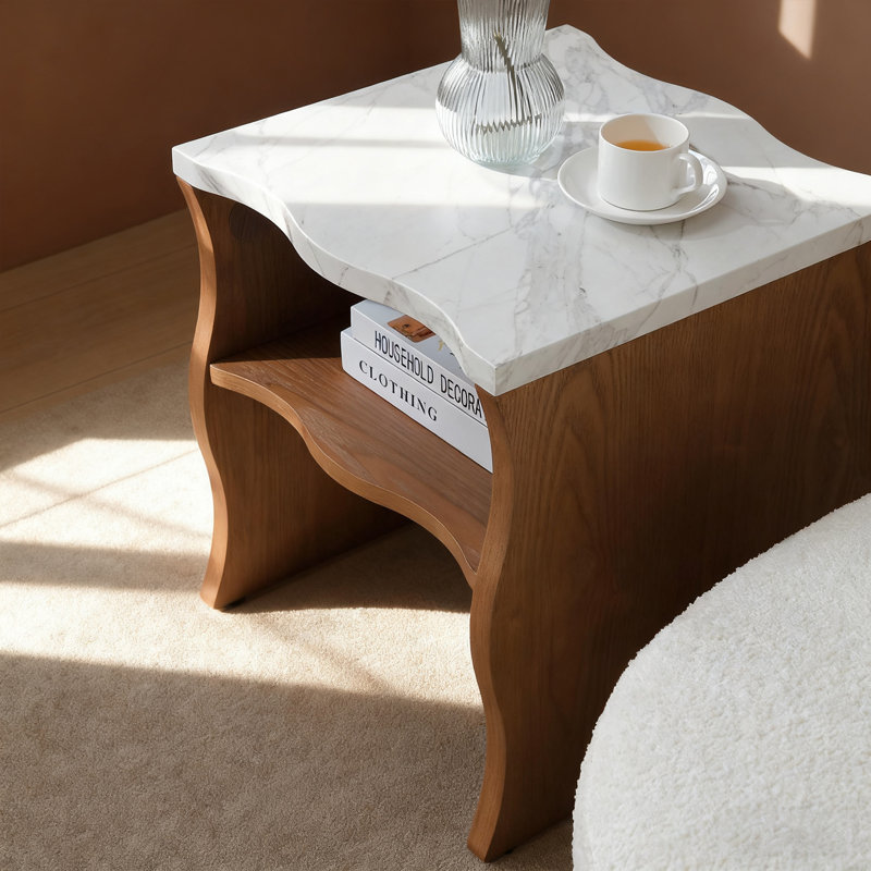 table d'angle, Noyer