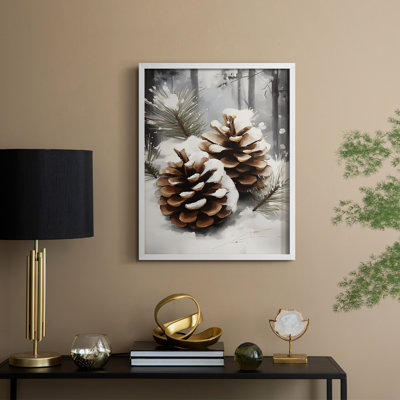 Art des Fêtes de Noël - série 2 - CCXIX, reproduction encadrée - bois massif
