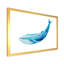 Baleine bleue sur fond blanc II - peinture sur toile-67389717-67389722