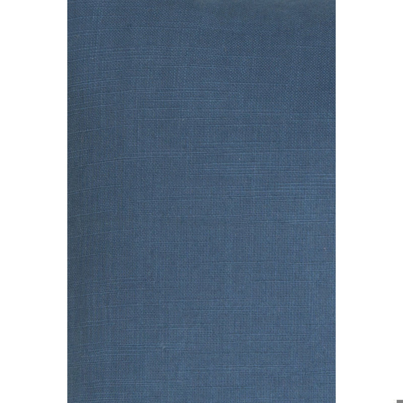 Cotton Removable Cover Pillow Throw Authentic Handmade Square Polyester Fill Blue & Green Reversible Solid With Color Accent With White Cotton Backing
