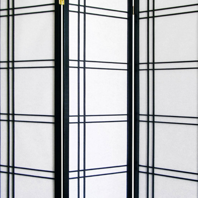 70" 3 Screen "" With Black Finish, Pine Construction, Adds Chic Appeal To Any Room, Foldable For Space Saving Tall Dividing Screen, Painted, Wood, Improves Room Aesthetics, Efficiency