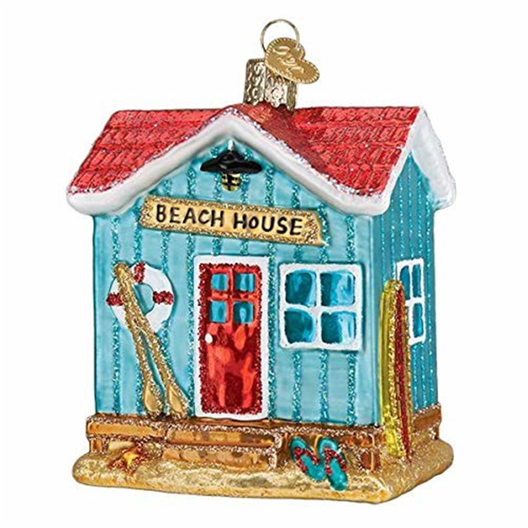 Beach House Hanging Figurine Ornament Old World Christmas