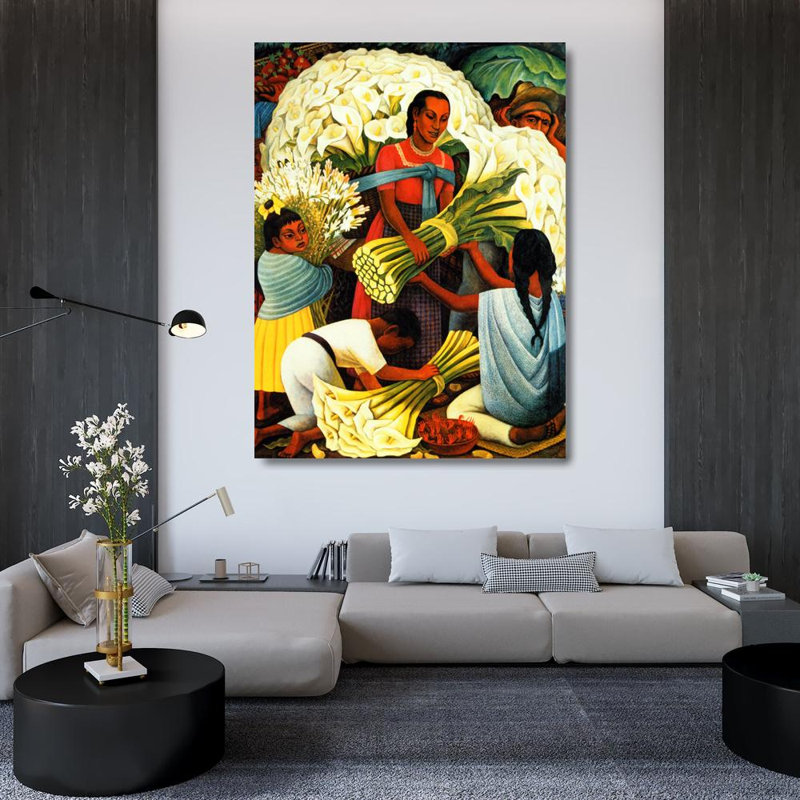 Flower Vendor, 48" H x 36" W
