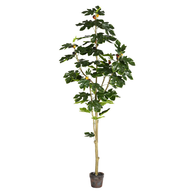 Figuier artificiel en pot, H 72 po x l 32 po x P 32 po