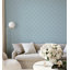 Deco Lily - Sky Blue Wallpaper