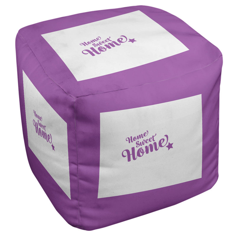 Repose-pieds à cubes casper the home, Violet