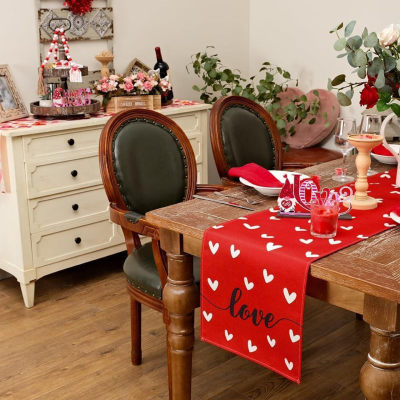Chemin de table Saint-Valentin Love Heart
