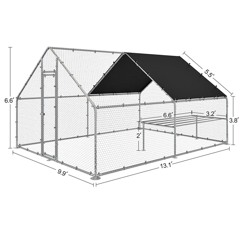 Poulailler avec perchoir de 128 pi² Dannia
