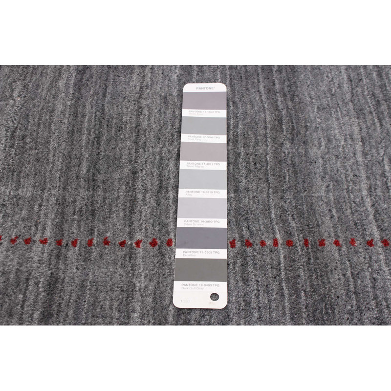 Tapis gris foncé Kashkuli Gabbeh 2 pi 8 po x 9 pi 11 po