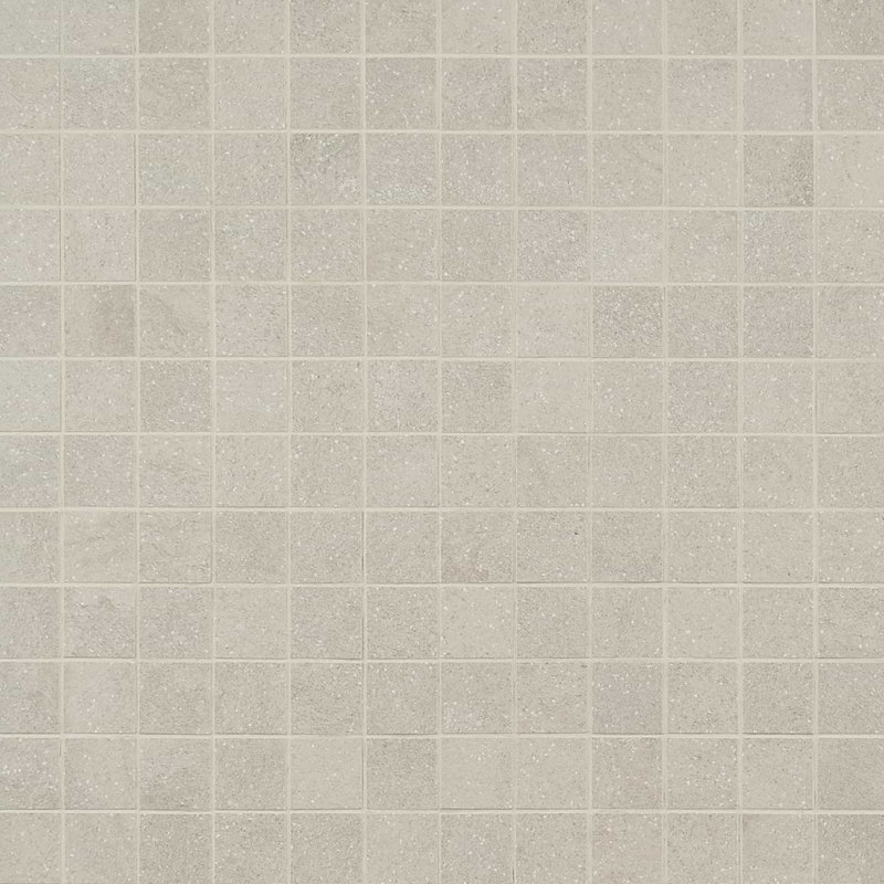 Acadia 12x12 Matte Porcelain Mosaic Tile, Linen White