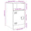 Lars 34.5cm W Steel Bedside Table-1507519682