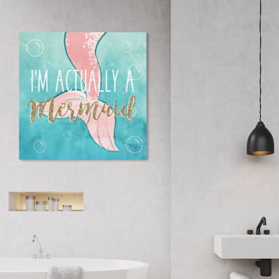 " Actually A Mermaid " Painting Print