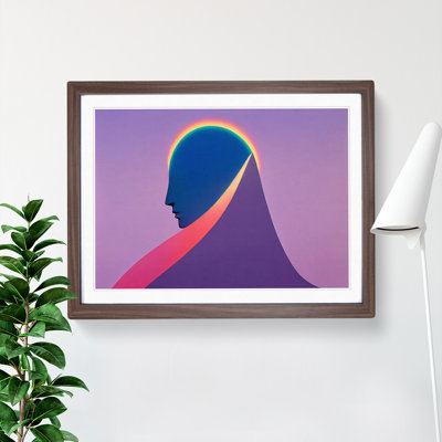 Rainbow Woman Abstract - Single Picture Frame Print