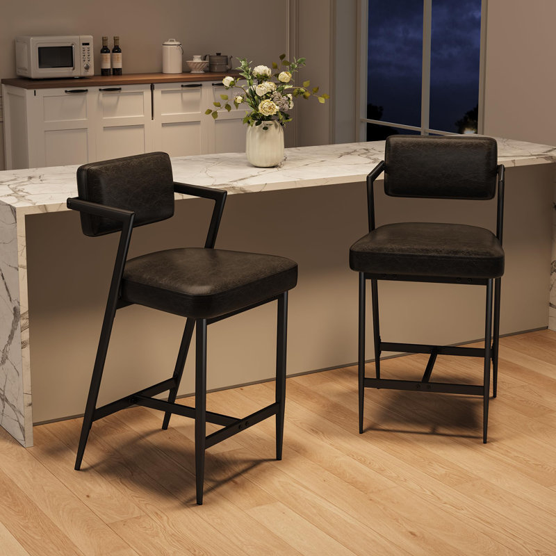 Outdoor 68cm Counter Stool, Black