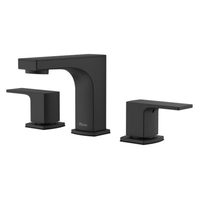 Robinet à entraxe moderne de 8 po Pfirst en noir mat