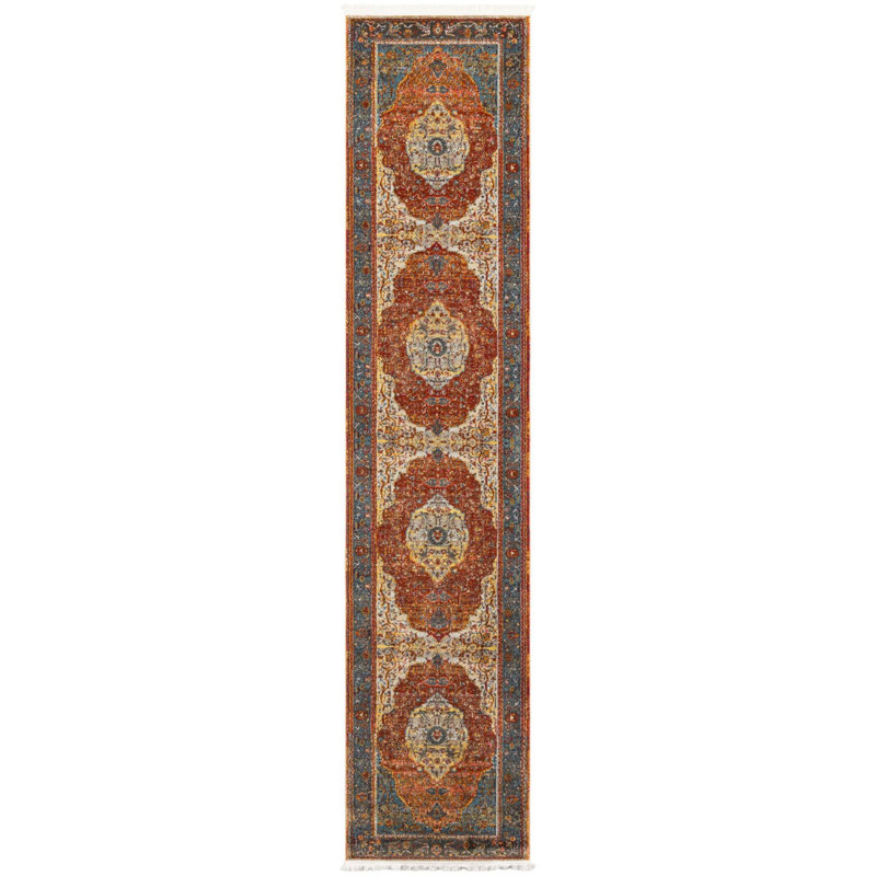 Majed Abstract Indoor Rug, Runner 2'7" x 12'