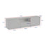 Console multimédia à profil bas avec rangement rabattable 63 po Hanshaw - Meuble télé pour téléviseur de 70 po ou moins-391167266