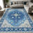 1PC Vintage Persian Medallion Floral area rugs for Living Room, Soft and Comfortable, Suitable for all seasons, easy-to-maintain, machine washable Indoor floor mat, Under Table Farmhouse suitable for dining room, bedroom, entryway, kitchen, home-129886342
