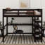 Lit mezzanine avec tablettes de rangement et bureau sous le lit-31341788-31341790