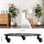 Cast Iron Metal Roller Plant Stand Caddy