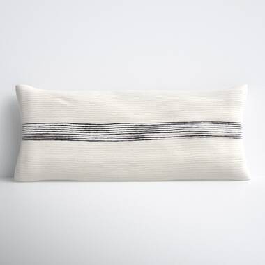 Oblong Cut Plush Decorative Throw Pillow Gray - Room Essentials™