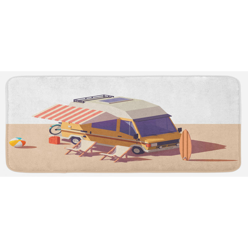 Coastal Synthetic Kitchen Mat