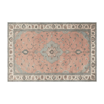 Tabriz Beige Indoor and Outdoor Area Rug