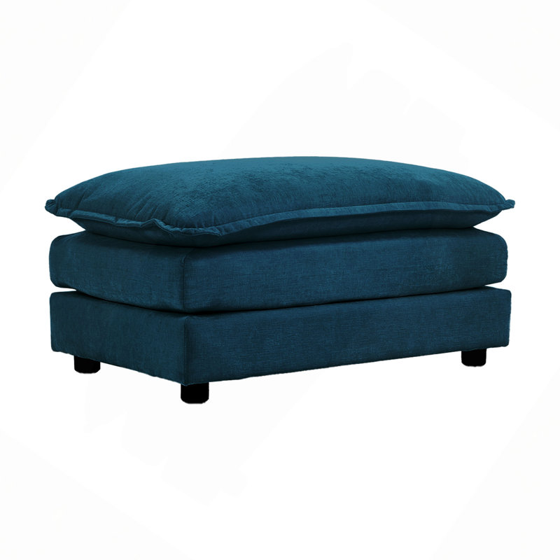 Repose-pieds en tissu chenille pour repose-pieds à combiner avec un canapé 2 places, un canapé 3 places et un canapé chenille 4 places