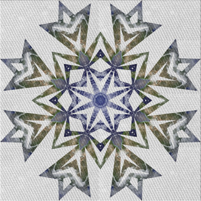 Laine fabriquée à la machine et gris polyester/olive/bleu Tapis décoratif