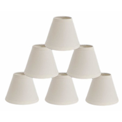 Abat-jour (à pince) de forme empire en coton