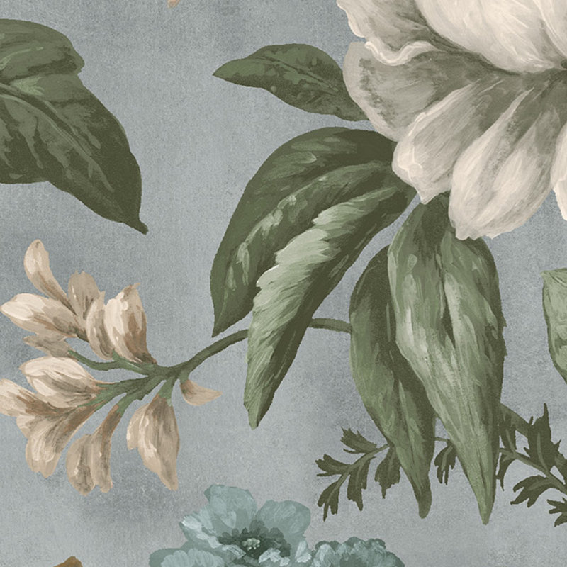 Superfresco Easy Gardenia Floral Wallpaper, Light Blue
