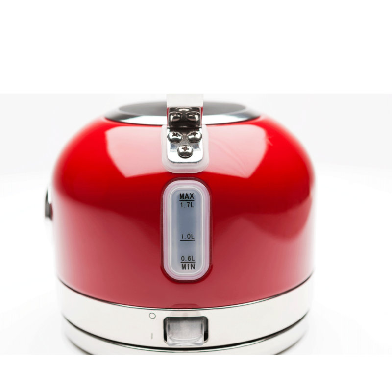 HADEN Jersey 1.5L Stainless Steel Electric Tea Kettle, Red