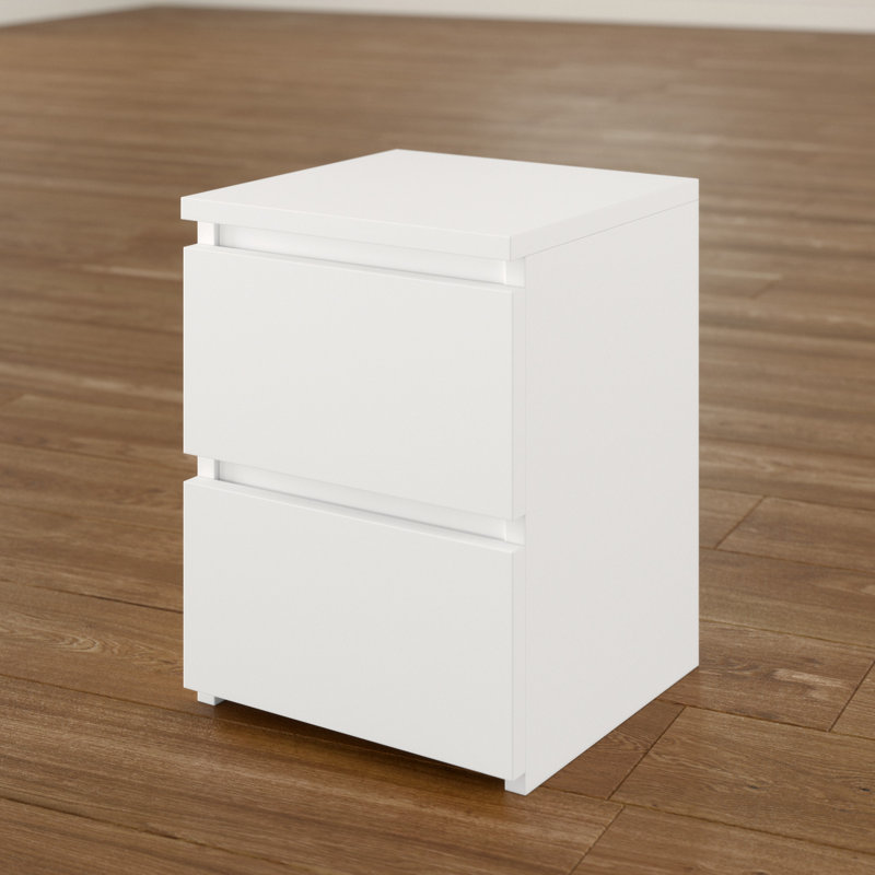 Delancey 40cm W Manufactured Wood Bedside Table