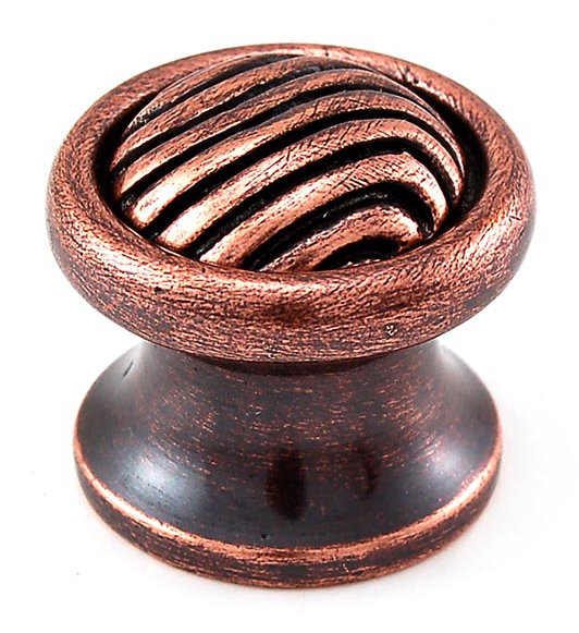 Sanzio Mushroom Knob, Antique Copper