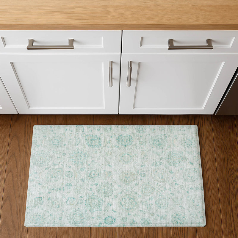 Premium Machine Washable Mayfield AMF1833 Damask Rug, Rectangle 1'8" x 2'6"