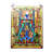 Tiffany Glass Victorian Stained Glass Window Panel Rectangle 24"H
