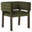 Chaise avec accoudoirs en velours Aliezah-2045059004