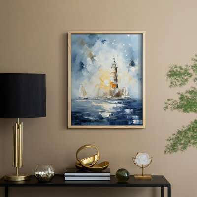 NAUTICAL Series, impression encadrée - bois massif
