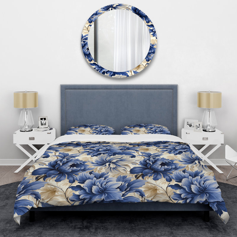 Ensemble de housse de couette Aryka, Housse de couette simple + 1 taie décorative stan