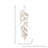 48" Metallic Laurel Leaf Grass Garland